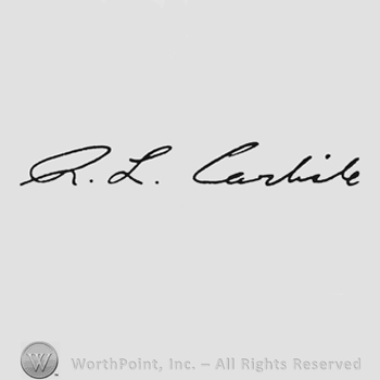 Handwriting R.L.Carlisle