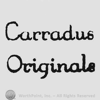 Handwriting Carradus up originals under