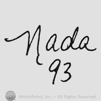 Handwriting Nada up 93 under