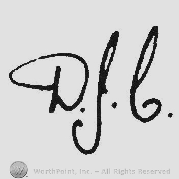 Handwriting initials DJC