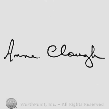 Handwriting signature Anne Clough