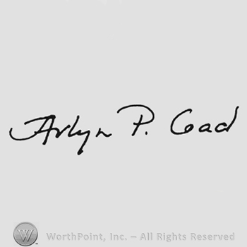 Handwriting signature Arlyn P Coad