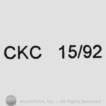 Serial number CKC 15/92