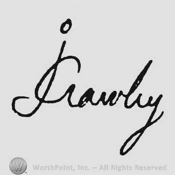 Handwriting signature J Crawley
