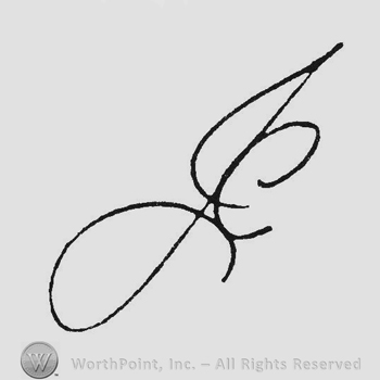 Monogram of letters JC