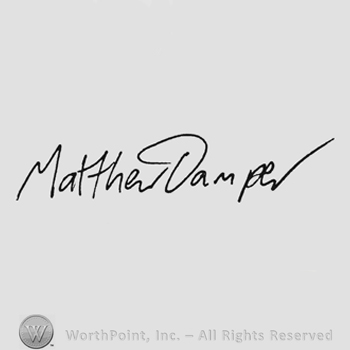 Handwriting signature Matthew Damper