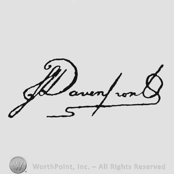 Signature Davenport John underlined