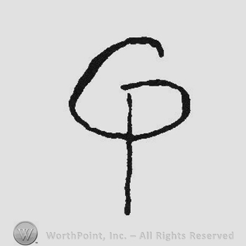 Monogram of letters CP