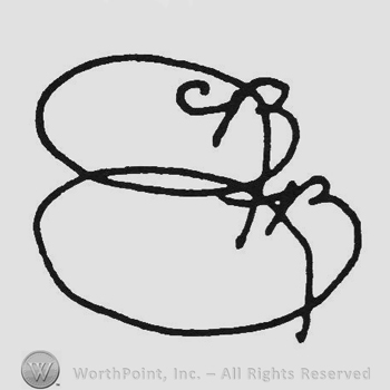 Stylish monogram of letters BB