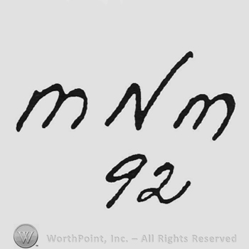 handwriting initials MNM up 92 under