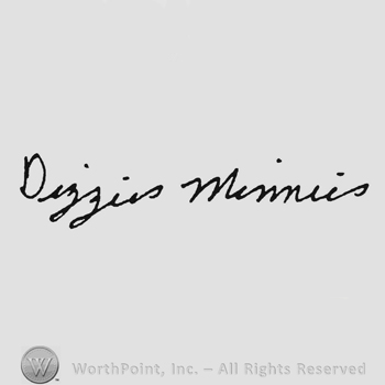 Handwriting Dizzies Minnies