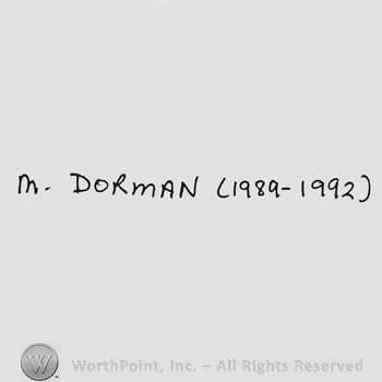Capital handwriting M Dorman (1989 - 1992)