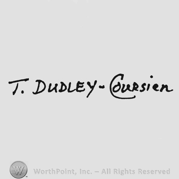 Handwriting T. Dudley Coursien