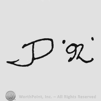 Monogram of letters JD 92