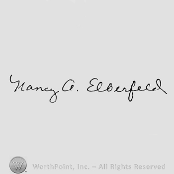 Handwriting Nancy A Elberfeld