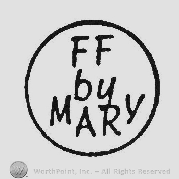 Writing FF By Mary inside a circle