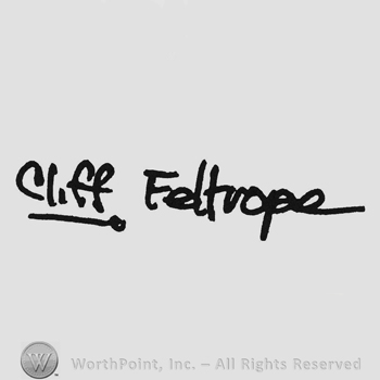 Bold handwriting Cliff underlined Feltrope