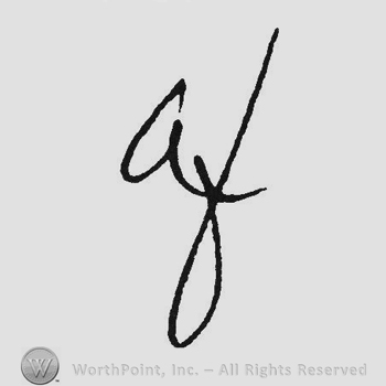 Handwriting initials AF