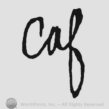 Handwriting initials CAF