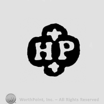 HP, fleur-de-lys above and below