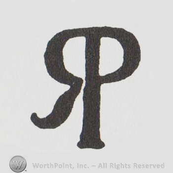 a reversed R and a P entwined