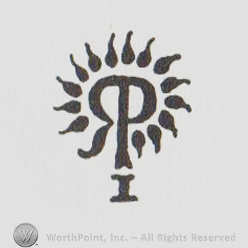 a reversed R and a P combined above an uppercase I, surrounded by flames