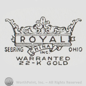 Mark with logo with a crown and "royal sebring | #9164