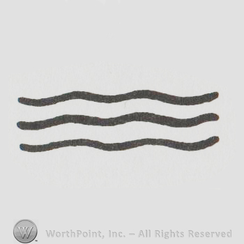 three orizontal lines resimbling water