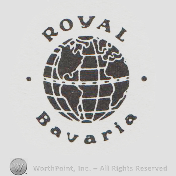 round logo resimbling the earth globe and the text ROYAL BAVARIA