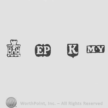 Castle and EP and date-letter K and MY, pellet between