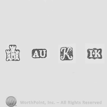 Castle and AU and date-letter K and IK, pellet between