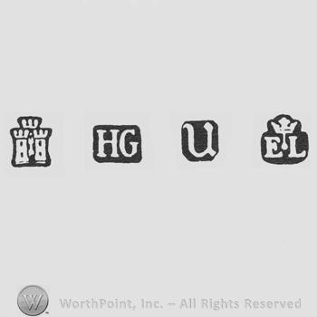 Castle and HG and date-letter U and EL crowned
