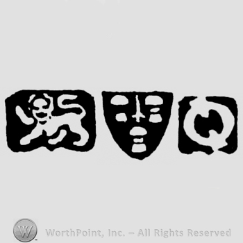 Lion Passant and Sword with three Pawns and date-letter q