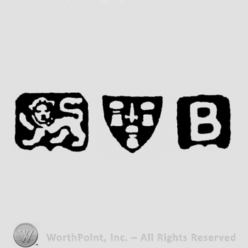 Lion Passant and Sword with three Pawns and date-letter B