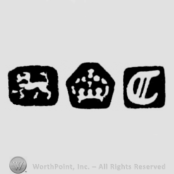 Lion Passant and Crown and date-letter C
