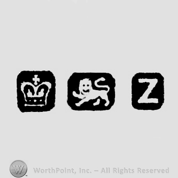 Crown and Lion Passant and date-letter Z