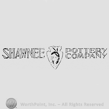 Shawnee written next to a woman's head picture next to Pottery Company