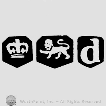 Crown and Lion Passant and date-letter d