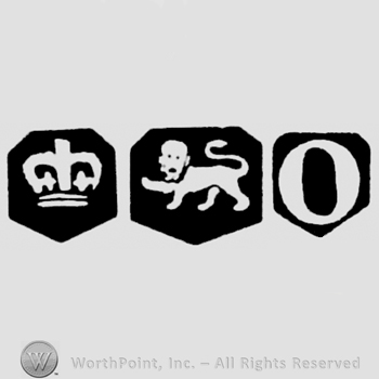 Crown and Lion Passant and date-letter o