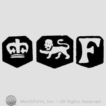 Crown and Lion Passant and date-letter F