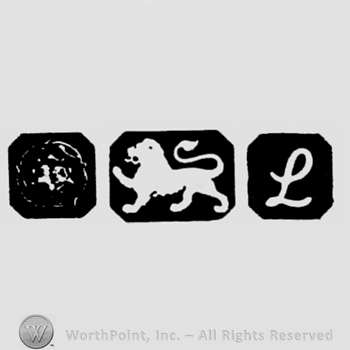 Crown and Lion Passant and date-letter L