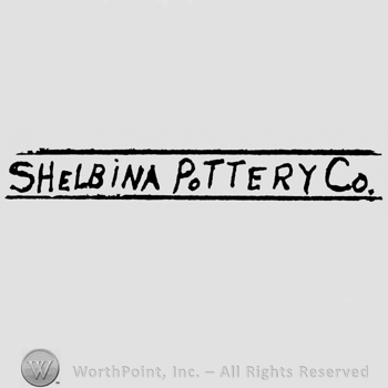 Shelbina Pottery Co written between 2 lines