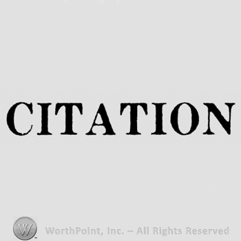 Citation written