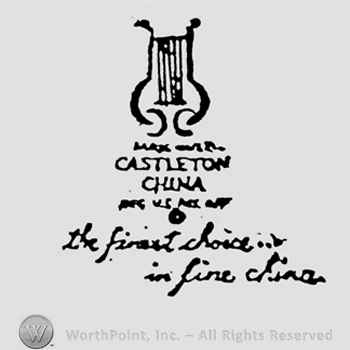 A harp above Castleton China written above  The Finest Choise written above In Fine China