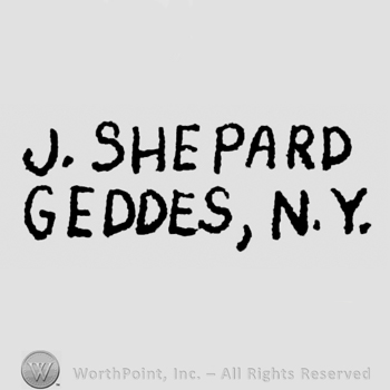 J. Shepard written above Geddes, N.Y.