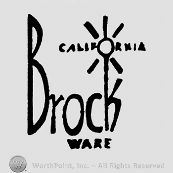 California written with a flower above Brock written above Ware